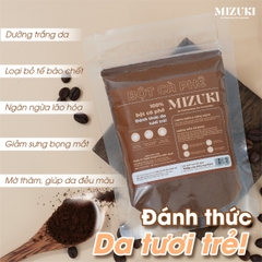 Combo Sữa rửa mặt Senka sạch thoáng (xanh dương) & Bột cà phê nguyên chất Mizuki giảm mụn đầu đen, sáng da mờ thâm