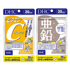 Combo Viên uống DHC Ngừa mụn - Mờ thâm 30 Ngày (Kẽm & Vitamin C)