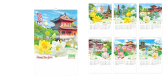 Lịch lò xo 7 tờ 2026-HT
