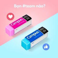 Gôm Campus ER-COL-20 xanh-hồng