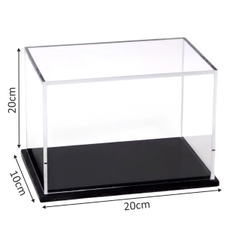 Hộp mica Enter BOX106 10x20x20cm mica dày 2mm, đế đen 5mmx2 chữ nhật nằm-SM
