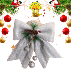 Noel-Nơ trang trí 25x30cm 91-201-JC