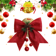 Noel-Nơ trang trí 25x30cm 91-201-JC