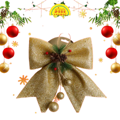 Noel-Nơ trang trí 25x30cm 91-201-JC