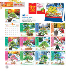 Lịch bàn chữ A 2026-NB