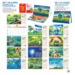 Lịch bàn 2 lò xo 2026-NB