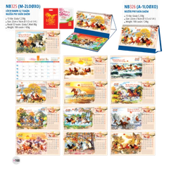 Lịch bàn 2 lò xo 2026-NB