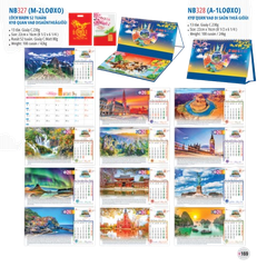 Lịch bàn 2 lò xo 2026-NB