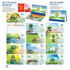 Lịch bàn 2 lò xo 2026-NB