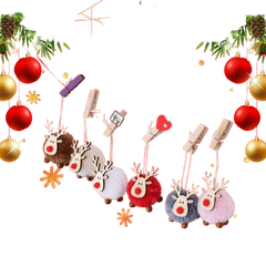 Noel-Tuần lộc bông 5cm 91-1514-JC