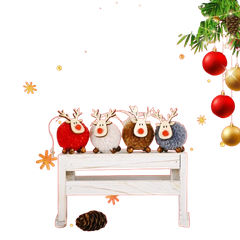 Noel-Tuần lộc bông 5cm 91-1514-JC