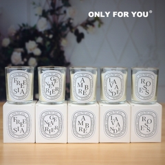 Nến thơm trắng hũ thuủy tinh 50g-BL