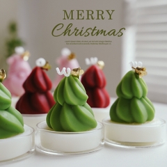 Nến thơm Noel 3d đế mica-BL