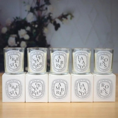 Nến thơm trắng hủ thủy tinh 100g-BL