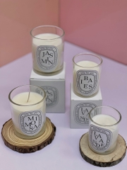 Nến thơm trắng hủ thủy tinh 100g-BL