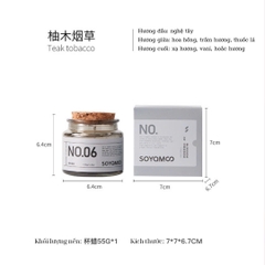 Nến thơm SOYAMOO Fragrance Archive 55g - Or - Teak Tobacco
