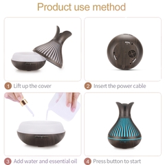 Máy khuếch tán tinh dầu MM35 ( Dạng Tulip sọc ) -MMS