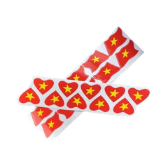 Decal lá cờ/ trái tim ( 1 Decal Nhỏ ) -SM