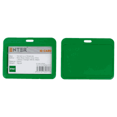 Bảng tên Enter BT061 5.4x8.6cm 1 mặt ngang x.lá đậm-SM
