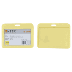 Bảng tên Enter BT060 5.4x8.6cm 1 mặt ngang vàng-SM