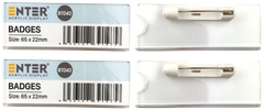 Phôi thẻ tên mica Enter BT040 65X22mm gắn kim N004A