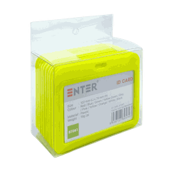Bảng tên Enter BT061 5.4x8.6cm 1 mặt ngang x.lá nhạt-SM