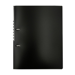 Bìa còng nhẫn D Plus  82-V124 đen-VT/HV
