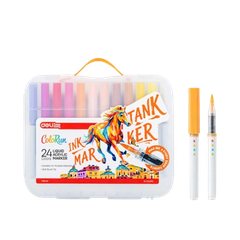 Bút lông Acylic 24 màu Deli C199-24 mực lỏng-LA