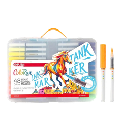 Bút lông Acylic 48 màu Deli C199-48 mực lỏng-LA