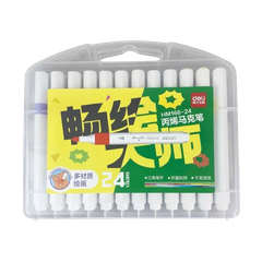 Bút lông Acrylic 24 màu Deli HM166-24-LA