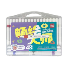 Bút lông Acrylic 48 màu Deli HM166-48-LA