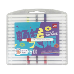 Bút lông Acrylic 60 màu Deli HM166-60-LA