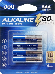 Pin AAA ALKALINR Deli 18505-4-LA