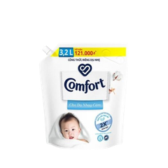 Nước xả Comfort 3 lít màu trắng(bịch)-HN/TB