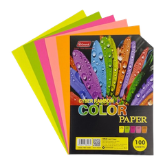 Bìa A4 dạ quang trộn 5 màu 80gsm TMG 8406-KP