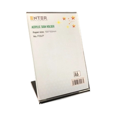 Kệ mica 1 mặt  Enter đứng A6 F03-SM