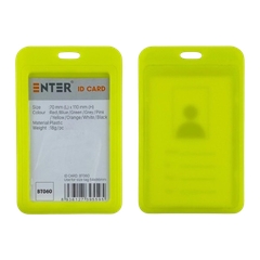 Bảng tên Enter BT060 5.4x8.6cm 1 mặt đứng x.lá nhạt-SM