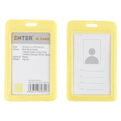 Bảng tên Enter BT070 54x86mm 2 mặt đứng vàng-SM