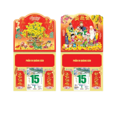 Bìa lịch LXG gắn bloc NB217/218/219/220/221(37x70) 2026-NB