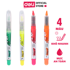 Dạ quang nước Deli U35440 Hồng