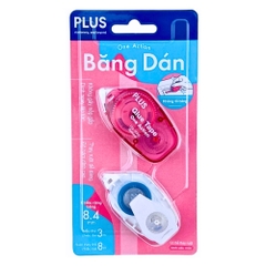 Băng dán Plus 120-V011 hồng-HV