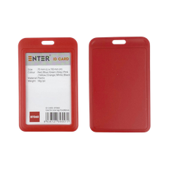 Bảng tên Enter BT060 5.4x8.6cm 1 mặt đứng đỏ-SM
