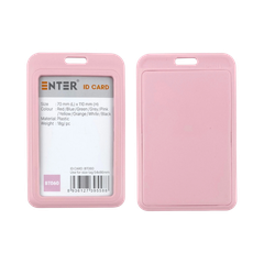 Bảng tên Enter BT060 5.4x8.6cm 1 mặt đứng hồng-SM