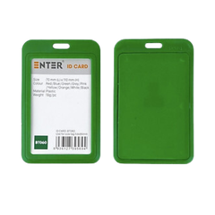 Bảng tên Enter BT060 5.4x8.6cm 1 mặt đứng x.lá đậm-SM