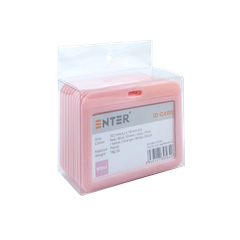 Bảng tên Enter BT061 5.4x8.6cm 1 mặt ngang hồng-SM