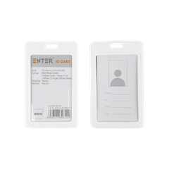 Bảng tên Enter BT070 54x86mm 2 mặt đứng trắng-SM