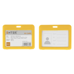 Bảng tên Enter BT071 54x86mm 2 mặt ngang cam-SM