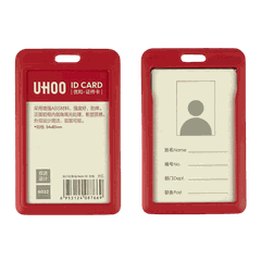 Bảng tên Uhoo 6032 - Kích thước 5.4x8.5cm, 2 mặt đứng đỏ-SM