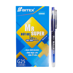 Bút nước Bitex Mr Super G25 xanh-BT