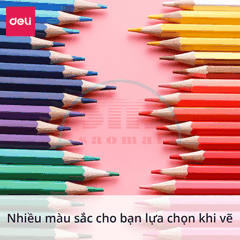Bút chì 36 màu Deli dạng cốc 7070-LA